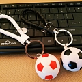 Lovely Soccer Football Boys Gamers Keychain | Kawaii Handmade Cute 3D Keychain | Charm Accessory